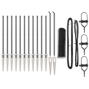Cerca Hexagonal  Cinza 0.8x25 m Aço H