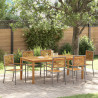 Conjunto de Jantar de Jardim 7 pcs Cinzeto 150 x 90 x 74 cm 1
