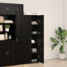 Highboard Carvalho Preto 70x42.5x185 cm Madeira Engenharia 5