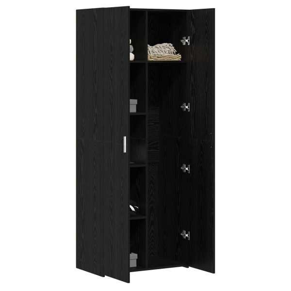 Highboard Carvalho Preto 70x42.5x185 cm Madeira Engenheirada M 3