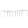 Conjunto de Jantar para Jardim 13 pcs Branco Grande Polyrattan 4