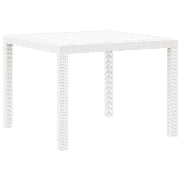 Conjunto de Jantar de Jardim 3 pcs Branco 100 x 100 x 73 cm M 4