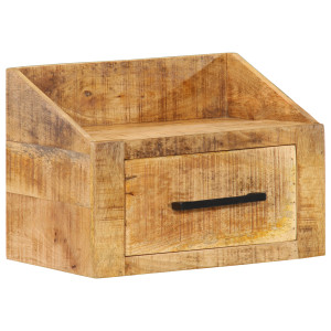 Cabinet de Noche 40x30x30 cm de Madera Maciza Rústica Mango H