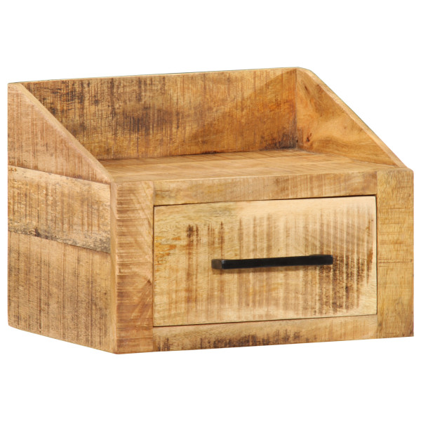 Mesa de Cabeceira 40x30x30 cm Madeira Sólida Rústica de Manga M 4