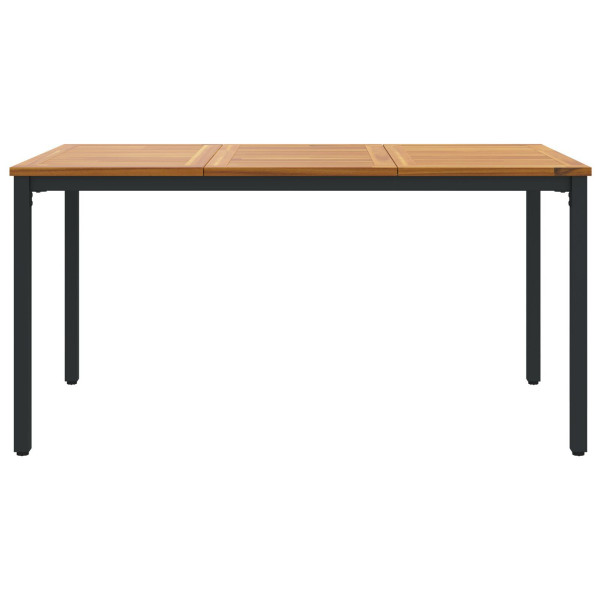 Mesa de Jardín  150x90x75 cm de Madera Maciza de Acacia y Metal M 5