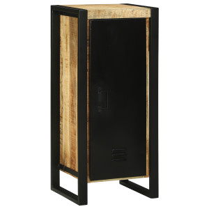 Gabinete de baño 40x35x90 cm Madera maciza áspera de mango H