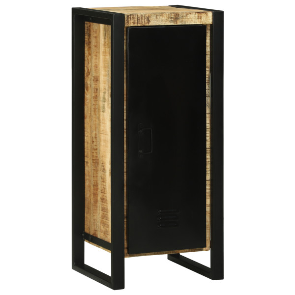 Gabinete de baño 40x35x90 cm Madera maciza áspera de mango M 4