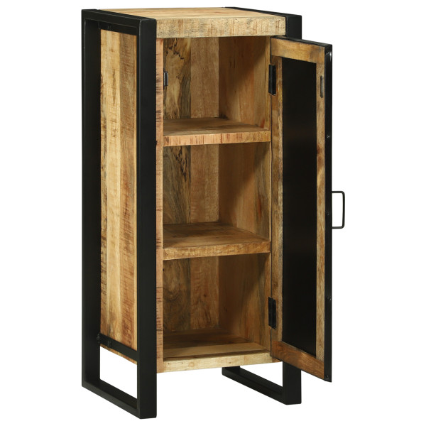 Gabinete de baño 40x35x90 cm Madera maciza áspera de mango M 5