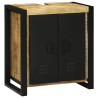 Gabinete para Lavabo 55x35x60 cm Madera Sólida de Mango Rústica 1