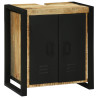 Gabinete para Lavabo 55x35x60 cm Madera Sólida de Mango Rústica 3