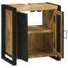 Gabinete para Lavabo 55x35x60 cm Madera Sólida de Mango Rústica 5