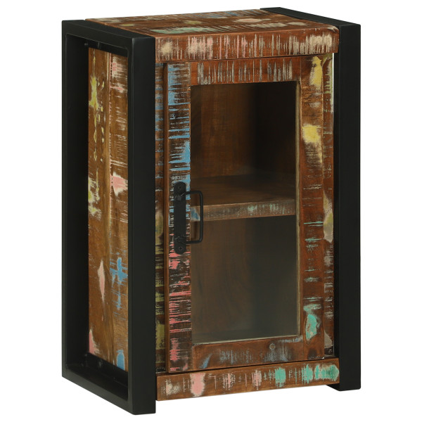 Gabinete de Baño Multicolor 40x30x60 cm Madera Sólida Recuperada M 4