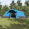 Carpa Familiar  con Ventanas Cúpula Azul para 4 Personas Impermeable 1