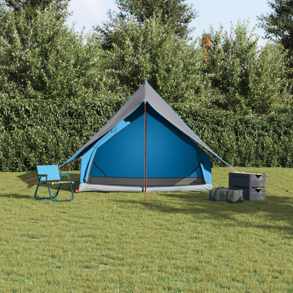 Tienda de Camping A-Frame 3-Personas Azul Impermeable M 4