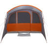 Carpa Familiar  con Ventanas Túnel Gris y Naranja para 8 Personas Impermeable 4