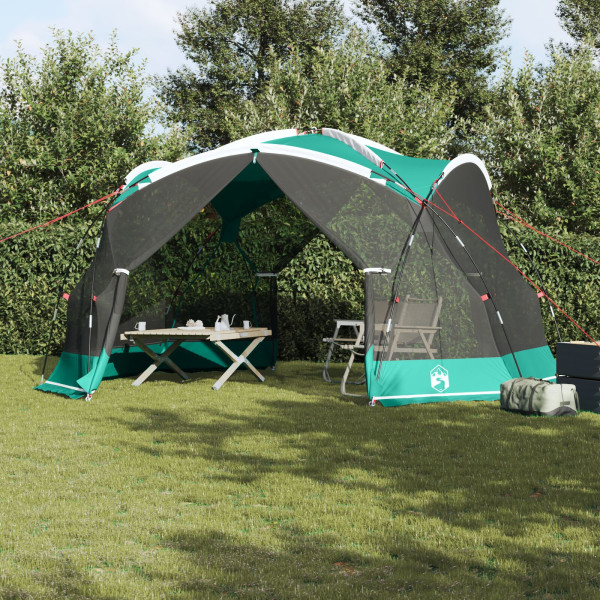 VidaXL Mosquitera de Camping con Puertas Verde para 4 Personas Impermeable D