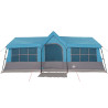 Tienda de Camping con Ventanas Azul 12 Personas Impermeable 4