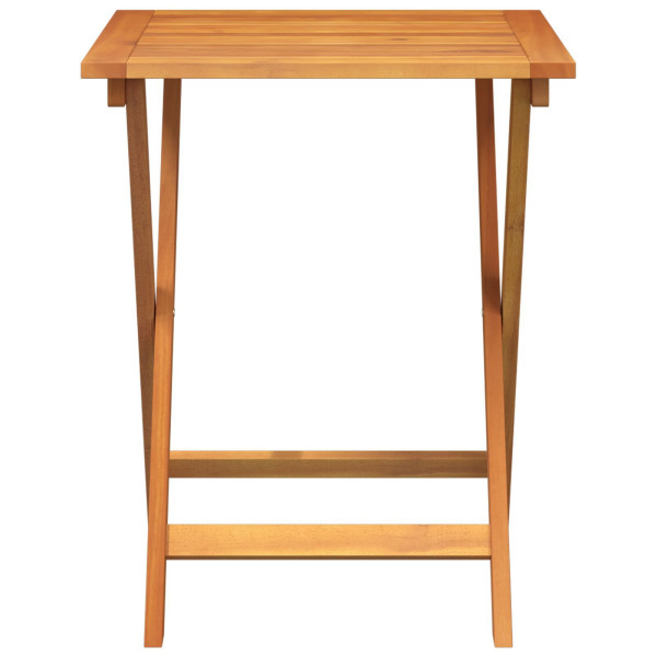 Mesa de Jardín Plegable Cuadrada 60x60x72 cm Madera Sólida Acacia M 3