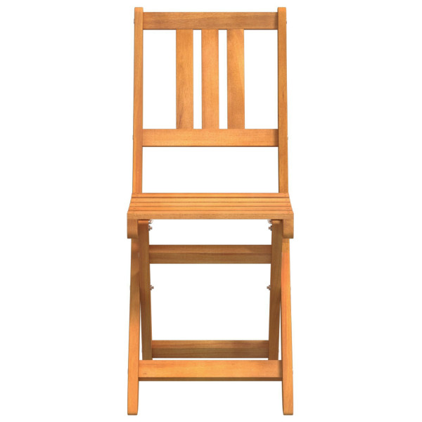 Juego de sillas de jardín 2 pcs 36x46x85 cm Madera maciza de Acacia M 5