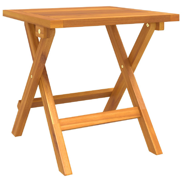 Conjunto de 3 Peças de Espreguiçadeira com Mesa Lateral em Madeira de Acácia M 5