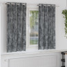 Cortinas 2 pcs con Ojales Gris 175x140 cm 1