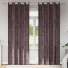 Cortinas 2 pcs con Ojales Marrón 225x140 cm 1