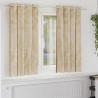 Cortinas de Terciopelo 2 pcs con Ojales Crema 175x140 cm 1