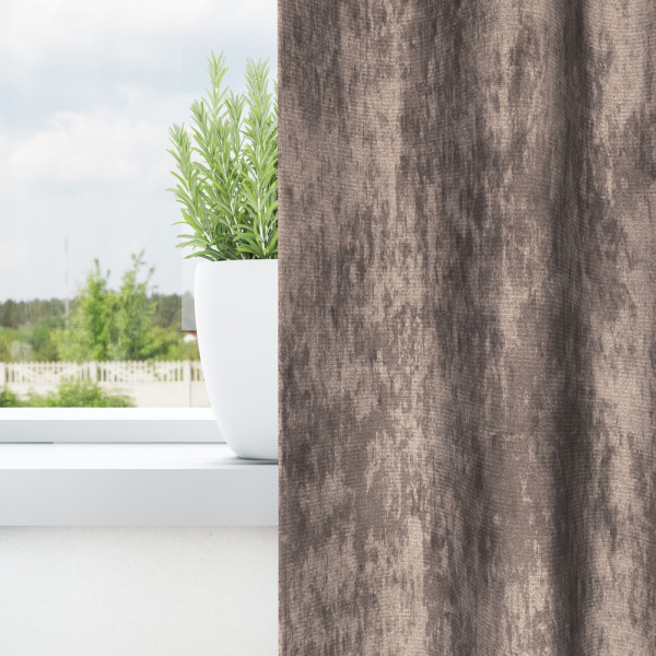 Cortinas de Veludo 2 peças com Ilhós Cappuccino 225x140 cm M 4