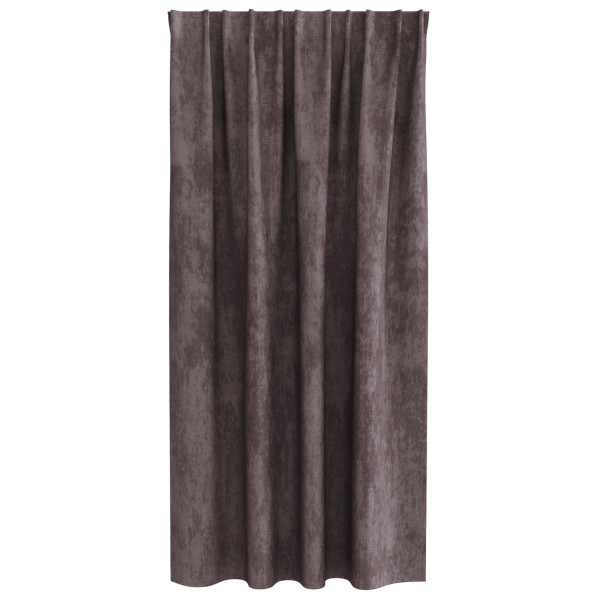 Cortinas de Veludo 2 peças com Ilhós Marrom 175x140 cm M 5