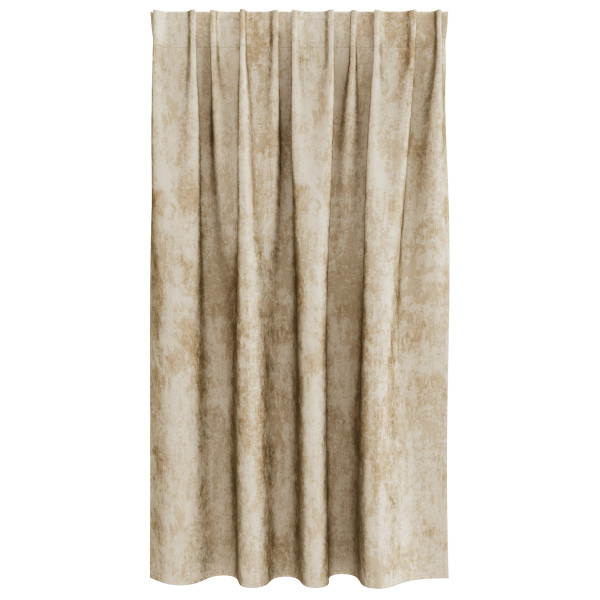 Cortinas de Terciopelo 2 pcs con Ojetes Crema 140x140 cm M 5