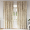 Cortinas 2 pcs con Ojetes Crema 245x140 cm 1