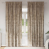 Cortinas de 2 pcs con Ojetes Champagne 245x140 cm 1