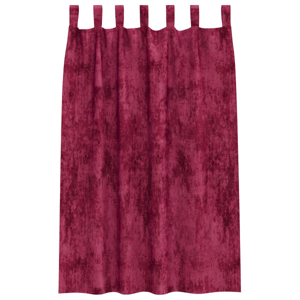 Cortinas de Terciopelo 2 piezas con Ojetes Vino Rojo 175x140 cm M 5