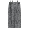 Cortinas de Terciopelo 2 pcs con Ojetes Gris 260x140 cm 5