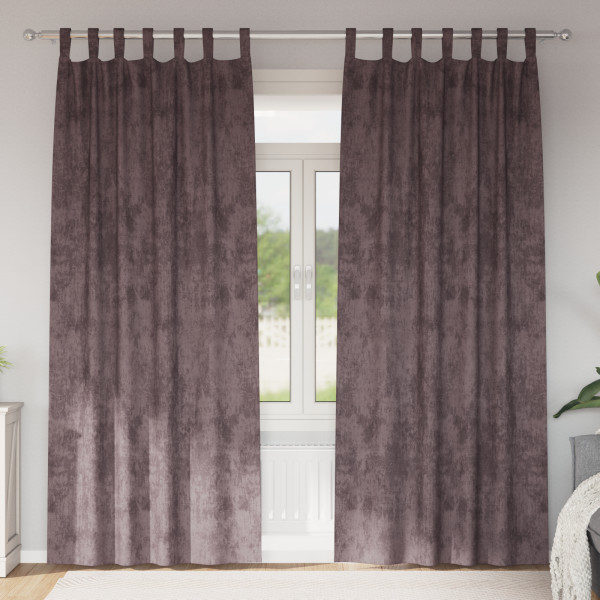 Cortinas 2 pcs con Ojales Marrón 245x140 cm D
