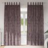 Cortinas 2 pcs con Ojales Marrón 245x140 cm 1