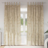 Cortinas 2 pcs con ojales crema 225x140 cm 1