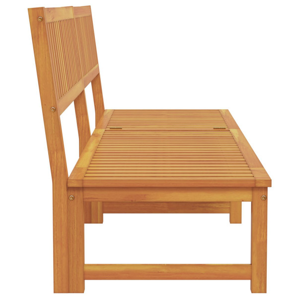 Tumbona 3-en-1 Función Madera Sólida de Acacia M 5