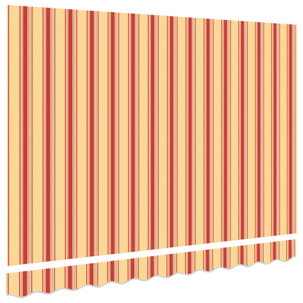 Tecido de Substituição para Toldo para Estrutura de 3.5x2 m Listrado Multicolorido M 5