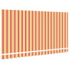 Tela de Reemplazo para Toldo para Estructura de 4x2 m Rayas Multicolores 5