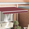 Toldo para marco de 2.5 m borgoña 2.3x0.2 m 1