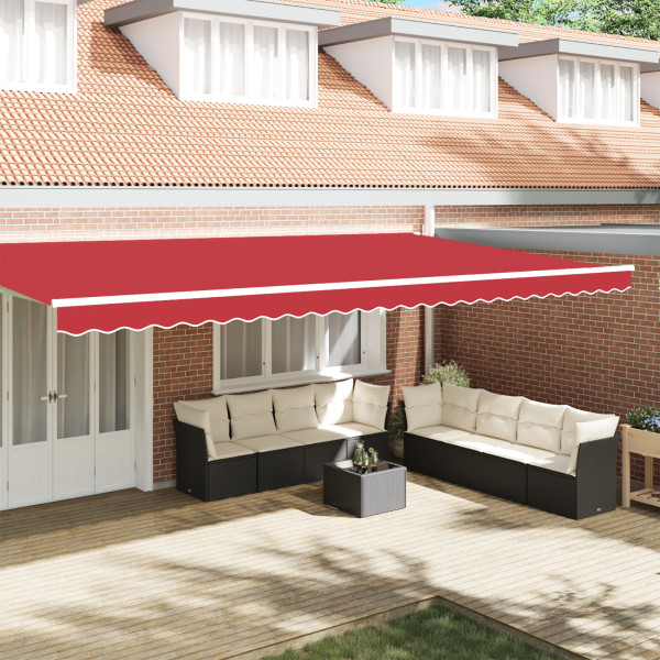 Valance de Toldo para Marco de 6 m Rojo 5.8x0.2 m D
