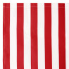 Tecido de Substituição de Toldos Vermelho e Branco 10x1.6 m 5