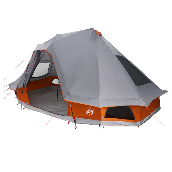 Tenda Familiar Tipi Cinza e Laranja para 6 Pessoas Impermeável M 3