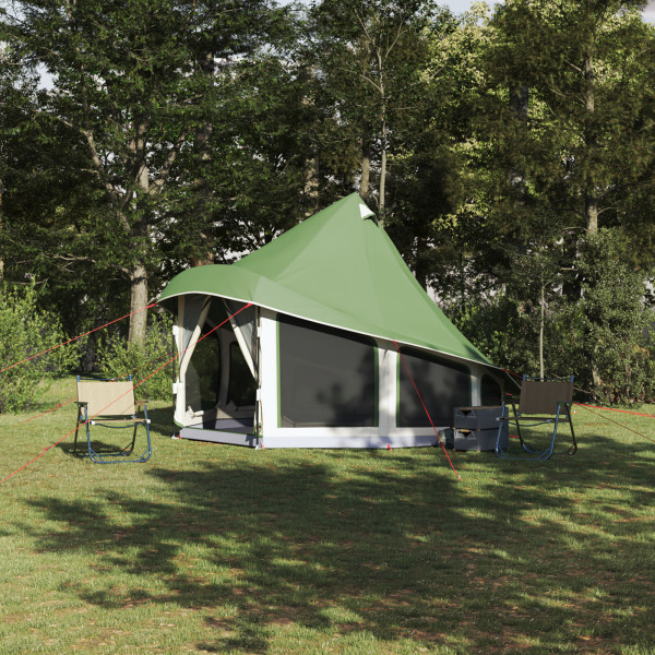 Tienda Familiar Tipi Verde 6 Personas Impermeable D