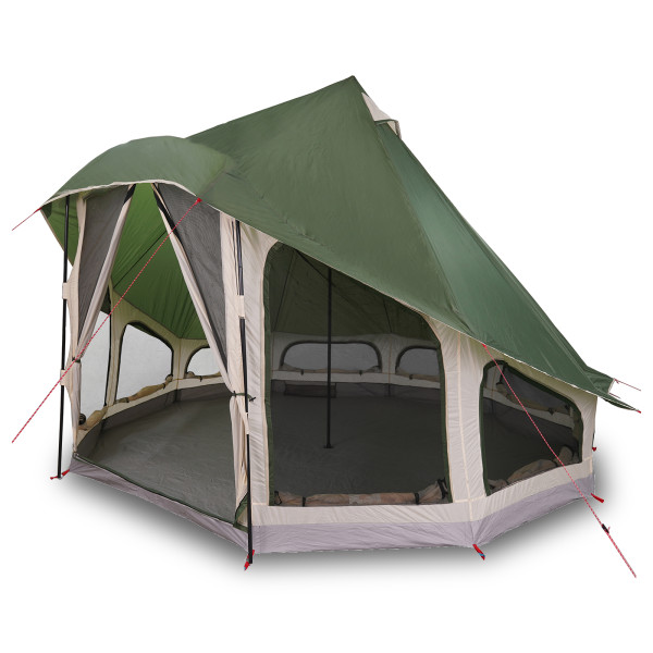 Tenda Familiar Tipi Verde 6-Pessoas Impermeável M 4