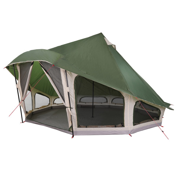 Tienda Familiar Tipi Verde Impermeable para 10 Personas M 2