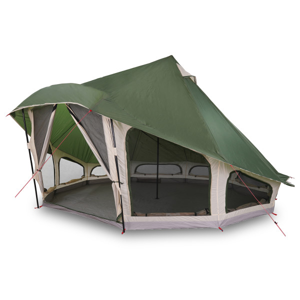 Tenda Familiar Tipi Verde Impermeável para 10 Pessoas M 4
