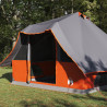 Tienda Familiar Tipi Gris y Naranja para 8 Personas Impermeable 5