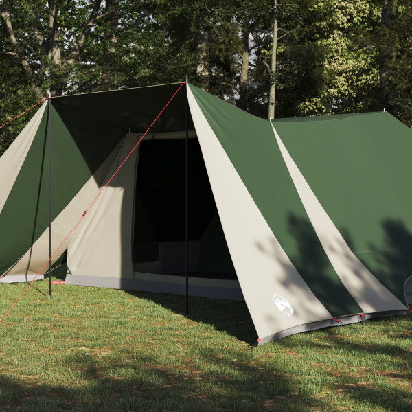 Tenda Familiar com Varanda Estendida Verde para 12 Pessoas. Impermeável M 5